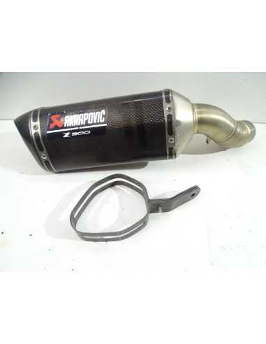 Silencieux AKRAPOVIC carbone KAWASAKI Z900 - 2020/2023