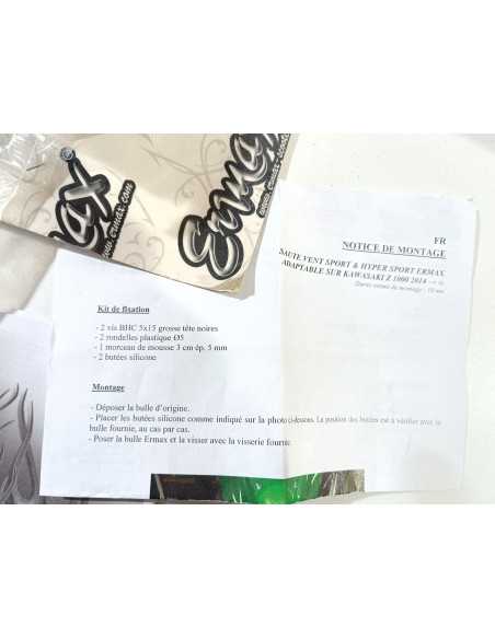 Bulle Saute Vent Ermax KAWASAKI Z1000 - 2014 - État Neuf