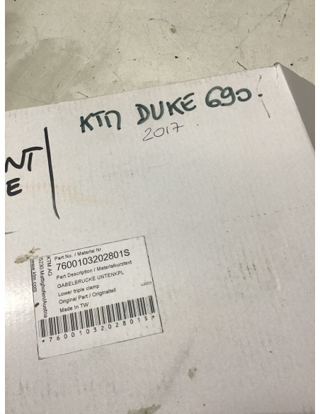 Té de fourche KTM DUKE 690 - 2016/2017 - 7600103202801S