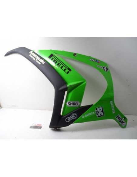Flanc de carénage droit KAWASAKI ZX10R 1000 - 2011 - 55028-0328 + 55028-0336